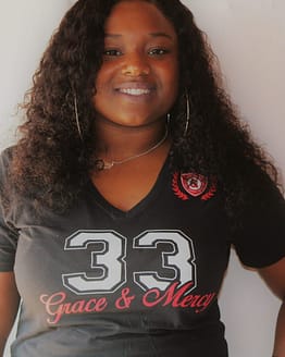 Grace & Mercy Psalm 33 V-Neck Tee